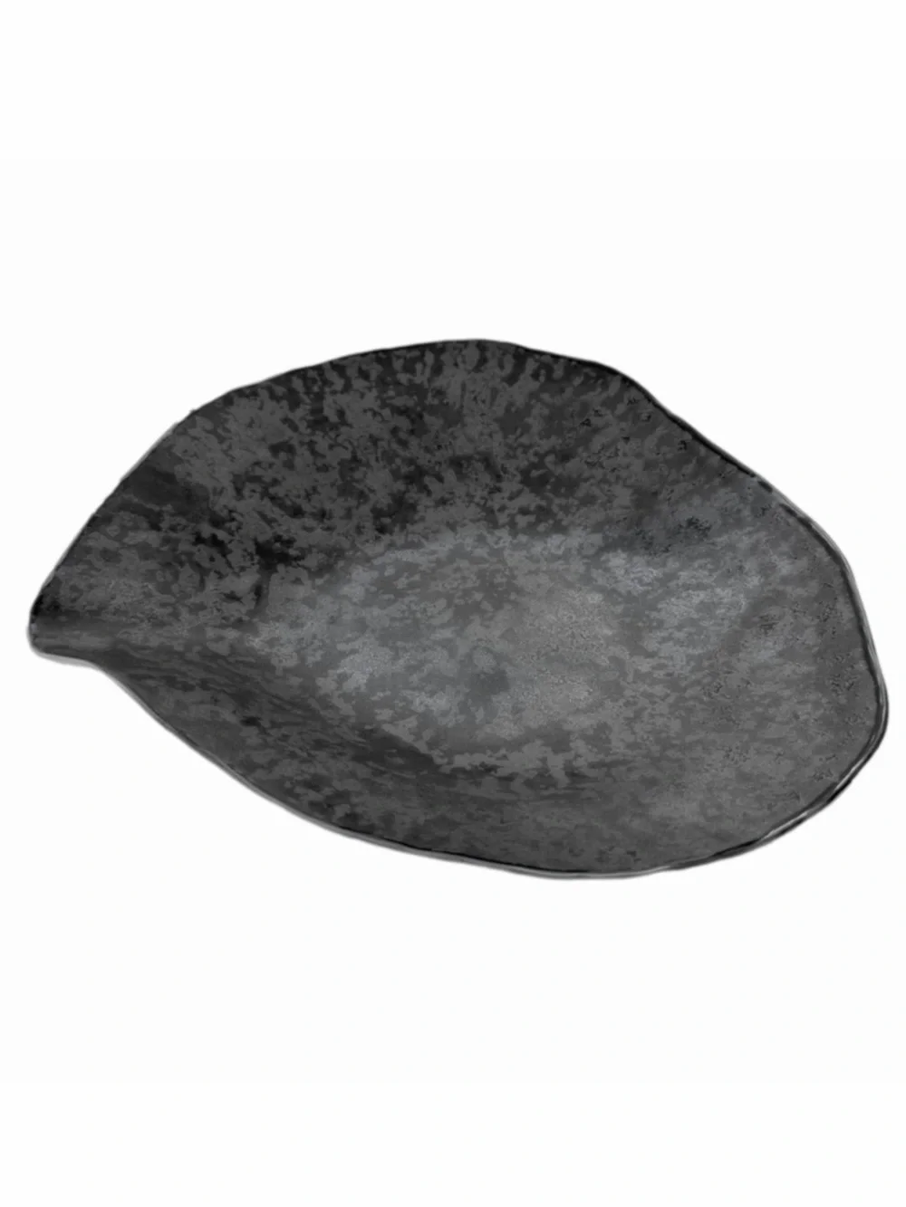 Foorer Indulge No. 8 Porcelain Dinner Plate Graphite Grey Silver Textured